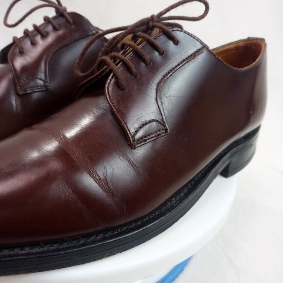 John White Lyon Derby Brown Leather Shoes Mens Size 7 (Made in England) - Picture 6 of 14